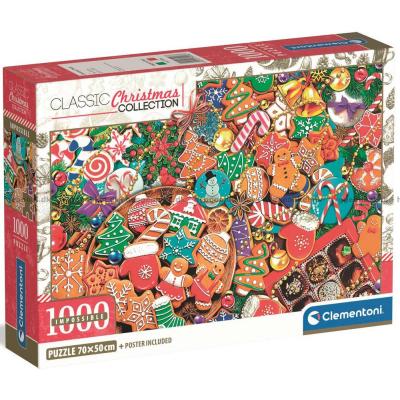 Dekorerade julkakor, 1000 bitar