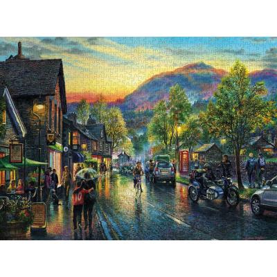 Bild av Twyford: Grasmere i regnväder, 1000 bitar
