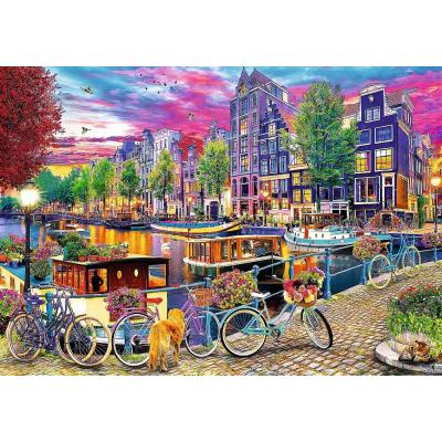 Bild av Davison: Städer i Europa - Paris och Amsterdam, 2x500 bitar