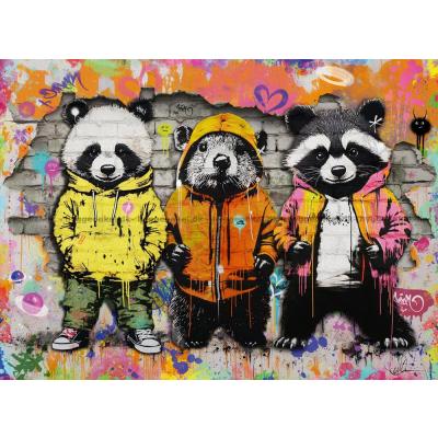 Bild av Street Art: Djur, 500 bitar