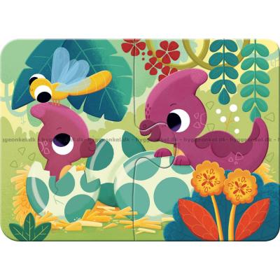 Bild av Glada dinosaurier, 4 i 1, 2 bitar