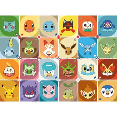 Bild av Pokemon: Vänner i ram, 100 bitar