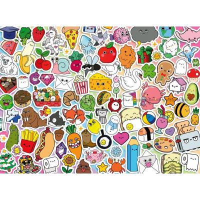 Bild av Kawaii: Färgglada söta figurer, 500 bitar