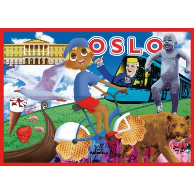 Bild av Oslo på tvären, 1000 bitar