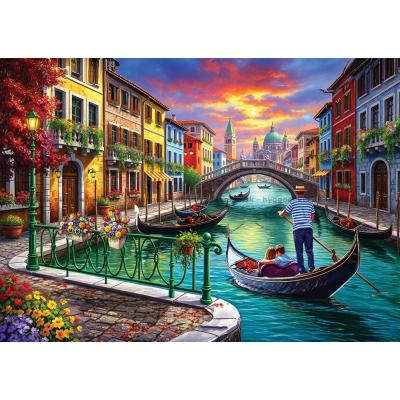 Bild av Solnedgång i Venedig, 700 bitar