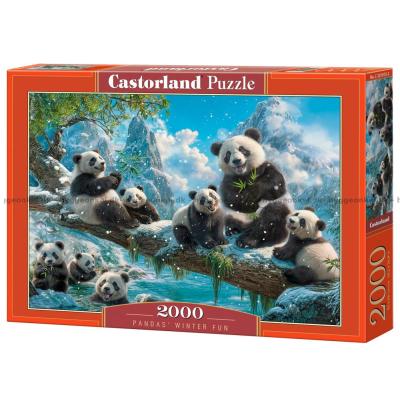 Snötäckta pandor, 2000 bitar