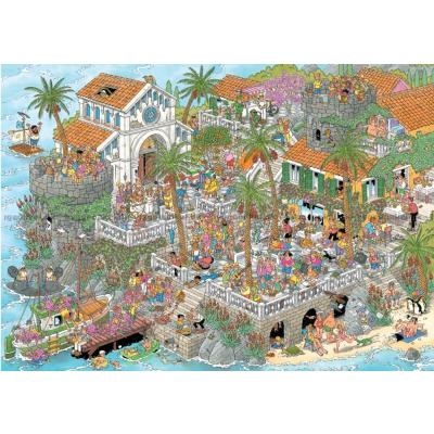 Bild av Semesterkaos vid Medelhavet, 1000 bitar