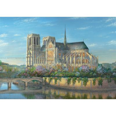 Bild av Kinkade: Vår vid Notre Dame, 1000 bitar