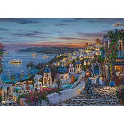 Bild av Final: Solnedgång över Santorini, 1000 bitar