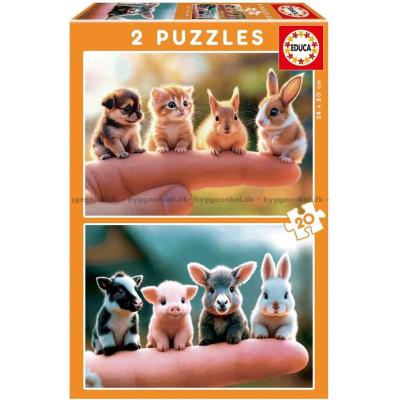 Söta djurungar, 2x20 bitar