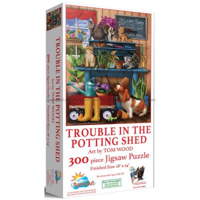 Wood: Krukor och tassar i trädgårdsskjulet, 300 bitar