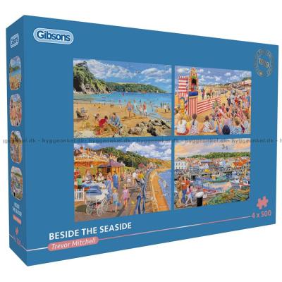 T. Mitchell: Familjeutflykt till stranden, 4x500 bitar