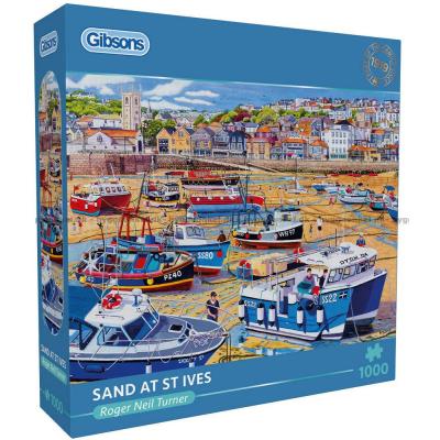 Turner: Fiskebåtarna på stranden, 1000 bitar