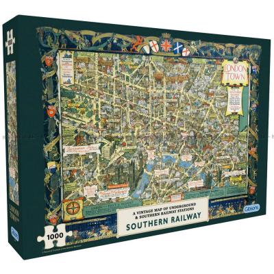 London: Stadskarta 1938, 1000 bitar