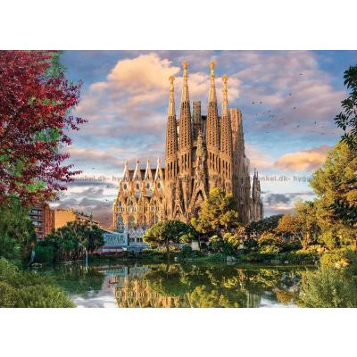 Bild av Barcelona: Kvällsljus över stadens katedral, 1000 bitar