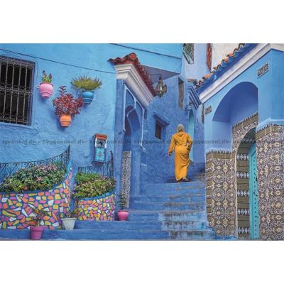 Bild av Marocko: Mysig gata i Chefchaouen, 500 bitar