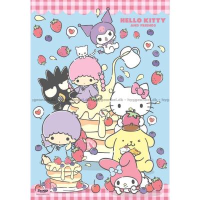 Bild av Hello Kitty: Goda vänner och jordgubbar, 1000 bitar