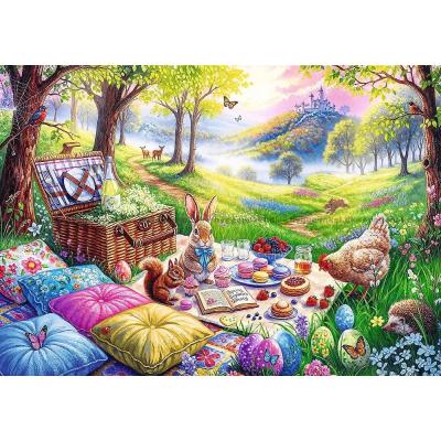 Bild av Picknick vid påsktid, 1000 bitar
