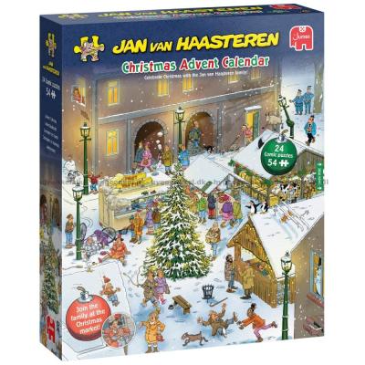Bild av Jan van Haasteren: Julkalender 2026, 24x54 bitar