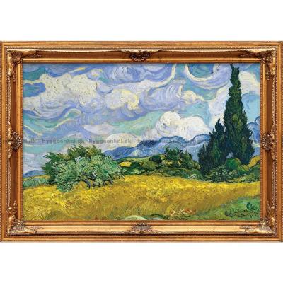 Bild av Van Gogh: Vetefält med cypresser, 24 bitar