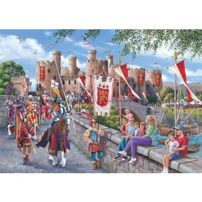Bild av Stapleton: Riddartåg vid borgen, 1000 bitar