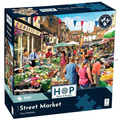 Pachela: Färgstark marknadsdag, 500 bitar