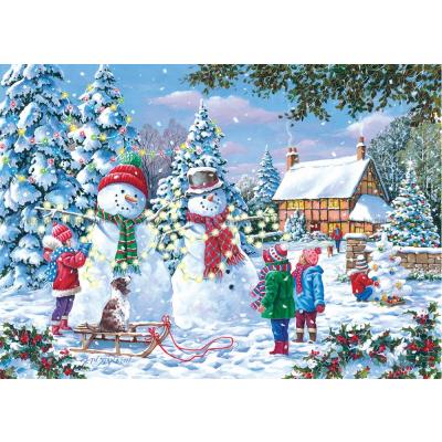 Bild av Stapleton: Julbelysning och snögubbar, 4x500 bitar