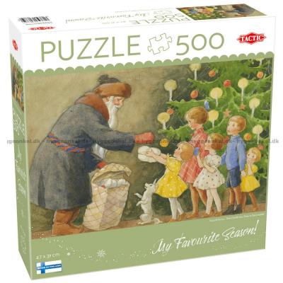 Julstämning vid granen, 500 bitar