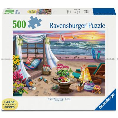 Wernersbach: Strandliv och solnedgång, 500 bitar