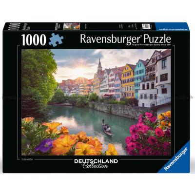 Tyskland: Tübingen i kvällsljus, 1000 bitar