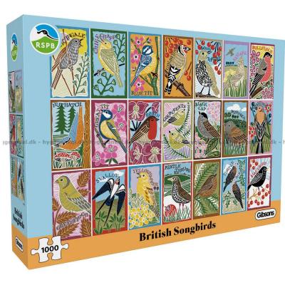 Färgstarka fågelröster, 1000 bitar