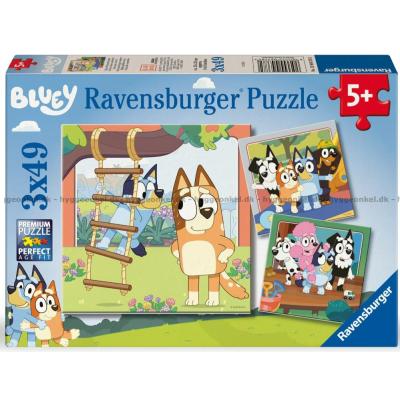 Bluey: Träkojan i trädgården, 3x49 bitar