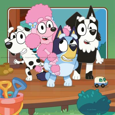 Bild av Bluey: Träkojan i trädgården, 3x49 bitar