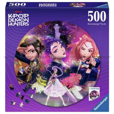 KPop Demon Hunters - Runt pussel, 500 bitar