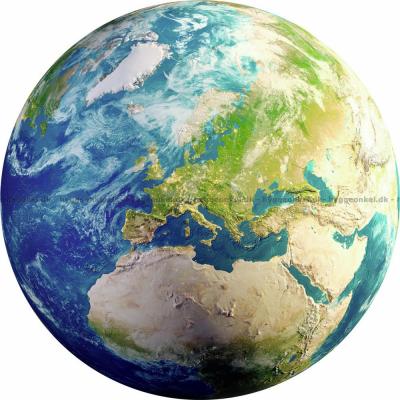 Bild av Den blå planet - Runt pussel, 500 bitar