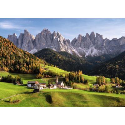 Bild av Dolomiterna på hösten, 1000 bitar