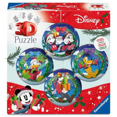 3D: Disney - julkulor, 4x54 bitar