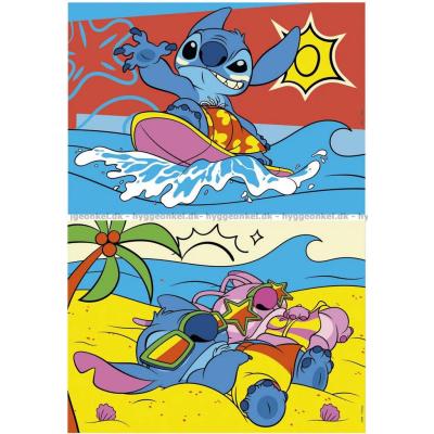 Bild av Disney: Stitch - Strandlivet, 2x48 bitar