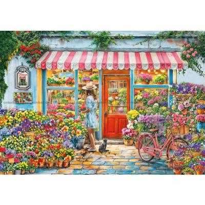 Bild av Sommar vid blomsterbutiken, 1000 bitar