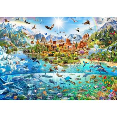 Bild av Chesterman: Världens vilda natur, 1500 bitar