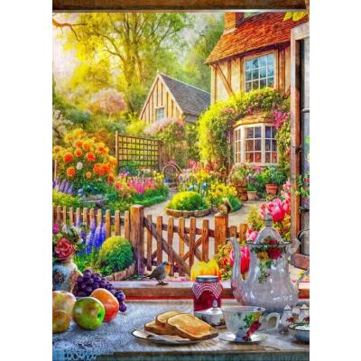 Bild av Davison: Frukost i trädgården, 500 bitar
