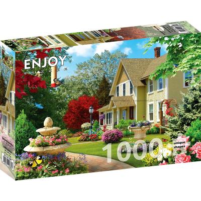 Bild av Sommarmorgon i trädgården, 1000 bitar