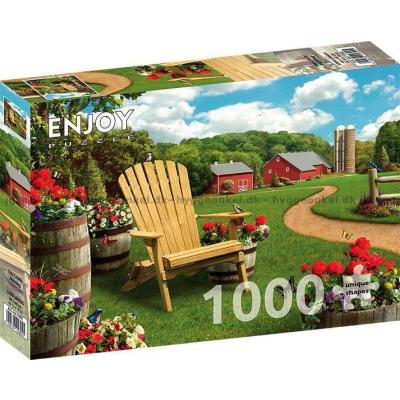 Bild av Morgonro i trädgården, 1000 bitar