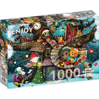 Bild av Julglädje i trädtoppen, 1000 bitar