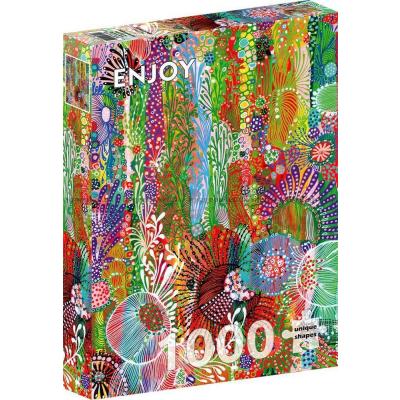 Bild av Livliga blomsterdrag, 1000 bitar
