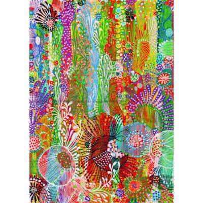 Bild av Livliga blomsterdrag, 1000 bitar
