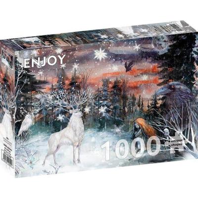 Bild av Vintermagi i skogen, 1000 bitar