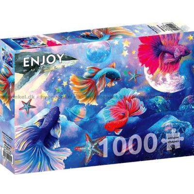 Bild av Fisk bland planeter, 1000 bitar