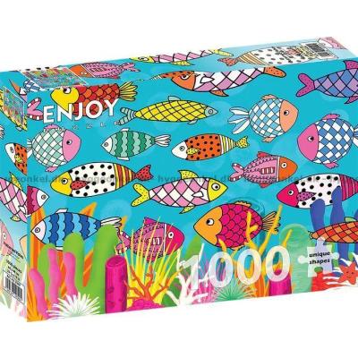 Bild av Färgglada fiskefanter, 1000 bitar