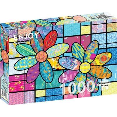 Bild av Färgglada blomsterfält, 1000 bitar